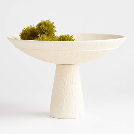  white pedestal bowl