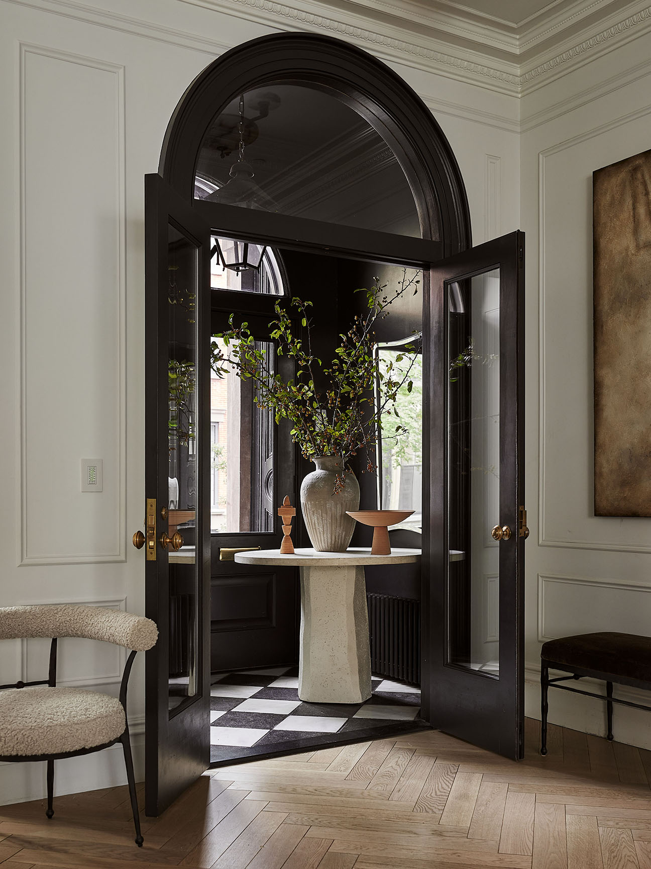 Brooklyn brownstone entryway