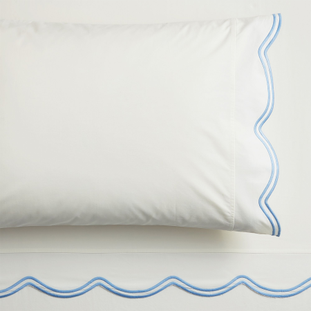  LoveShackFancy Embroidered Scallop Sheet Set