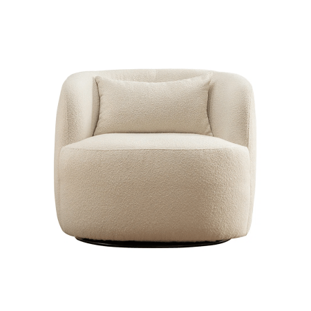  orren ellis wide upholstered boucle chair wayfair