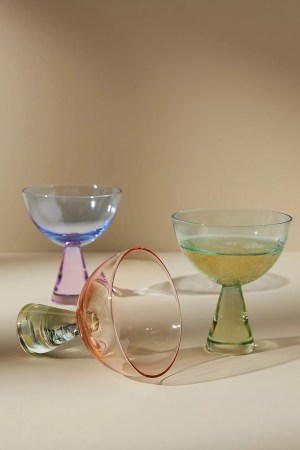  Ramona Coupe Glasses, Set of 4 Anthropologie