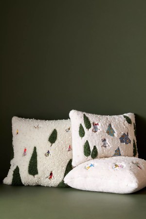  snowy day pillows anthropologie