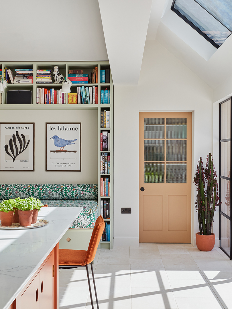 kitchen with skylights