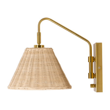  Maebel 1 - Light Gold Armed Sconce