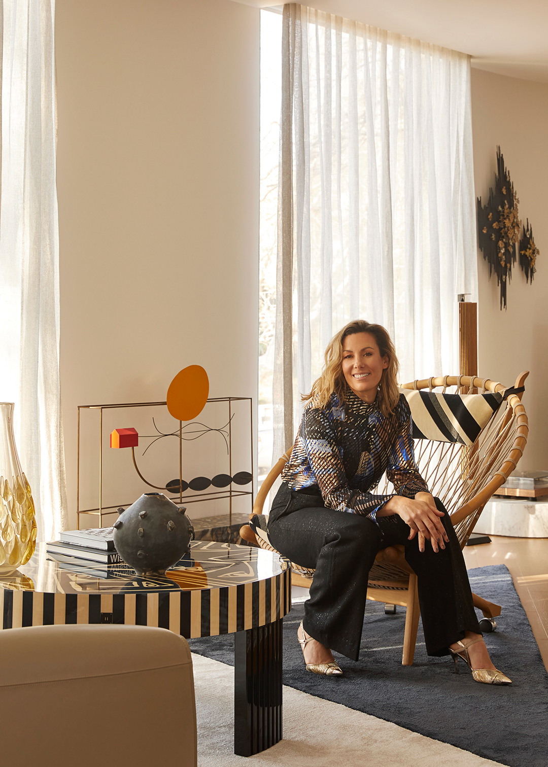 woman sitting in chair