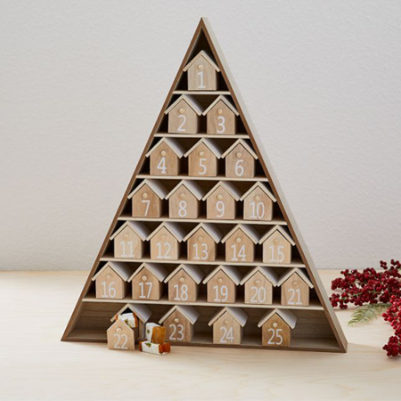  Wooden Triangle Home Advent Calendar by West Elm