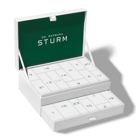  dr. sturm advent calendar green and white box