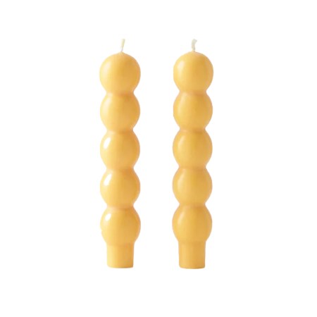  2 VOLUTE CANDLES | MIEL