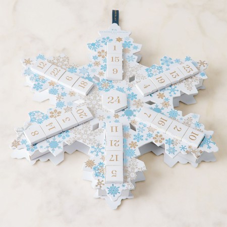  La Maison du Chocolat Advent Calendar shaped like a snowflake
