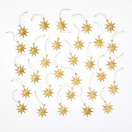  gold star ornaments