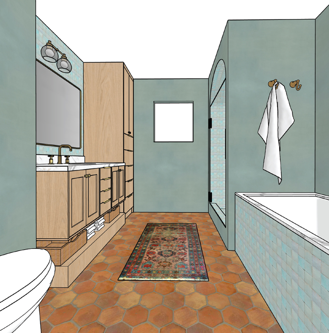 rendering of bathroom