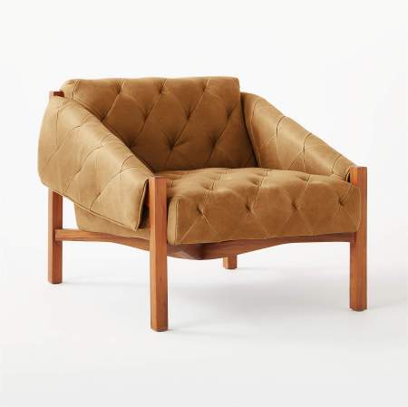  cb2 tufted chair