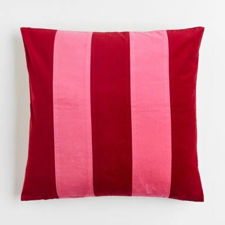  pink and red throw pillow