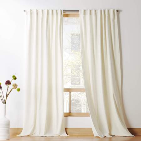  white curtains