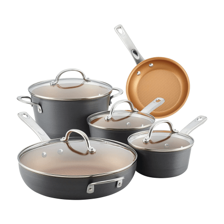  ayesha curry home cookware collection charcoal gray