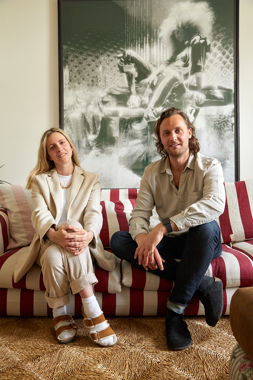 couple sitting on sofa