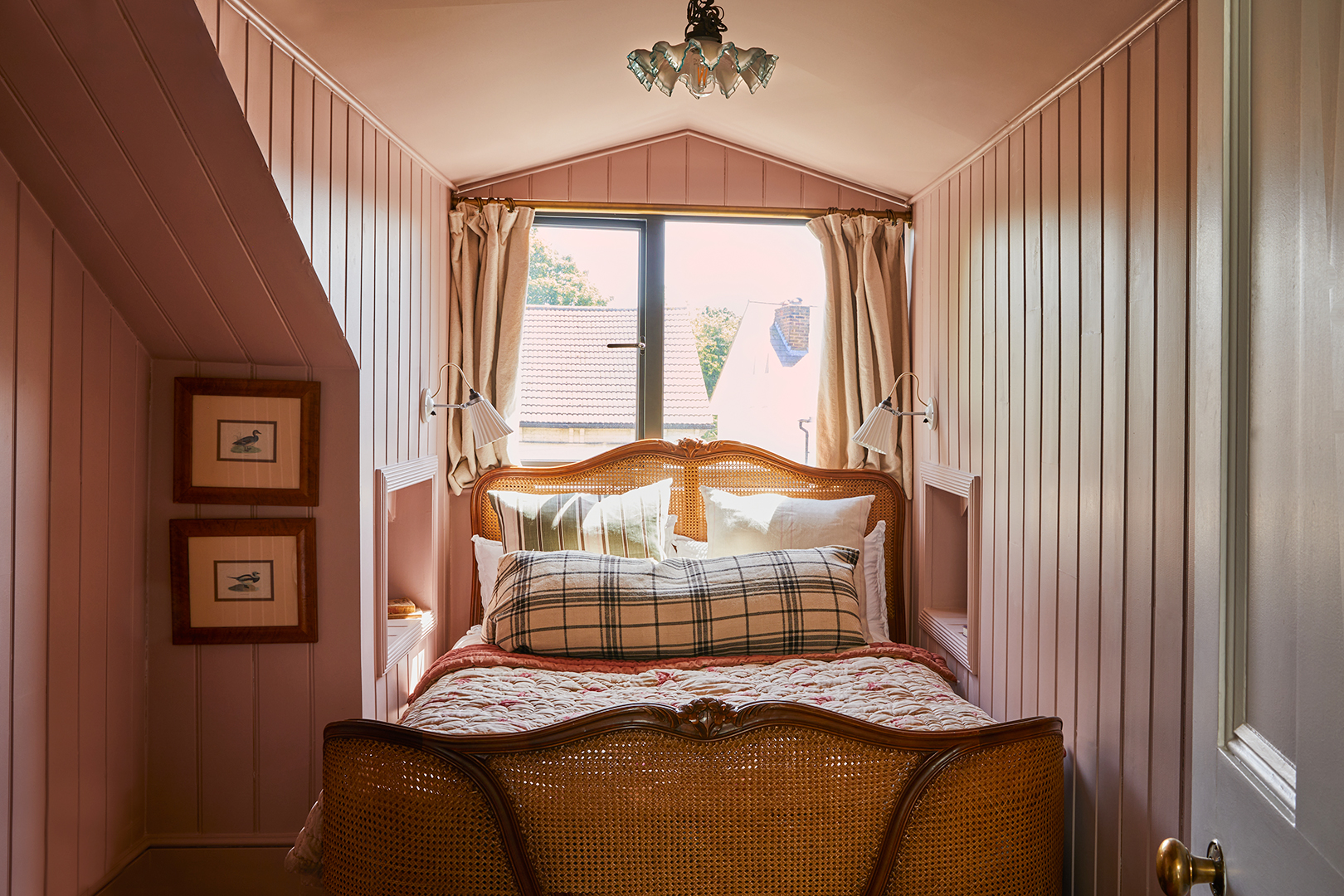 pink guest bedroom