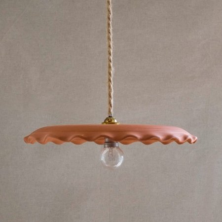  clay scalloped light