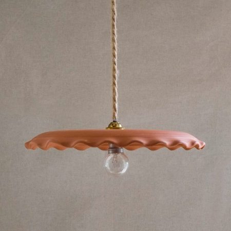  clay scalloped light