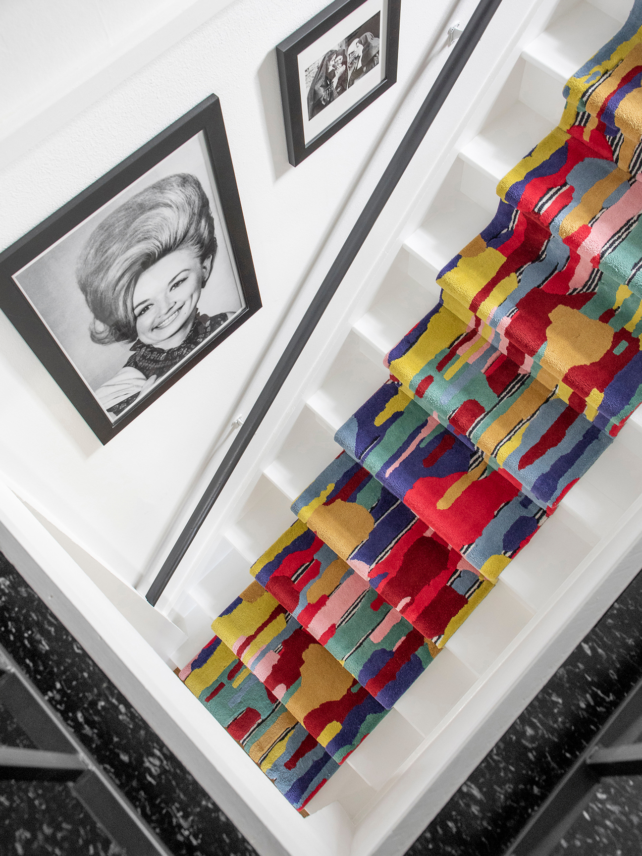 colorful stair runner