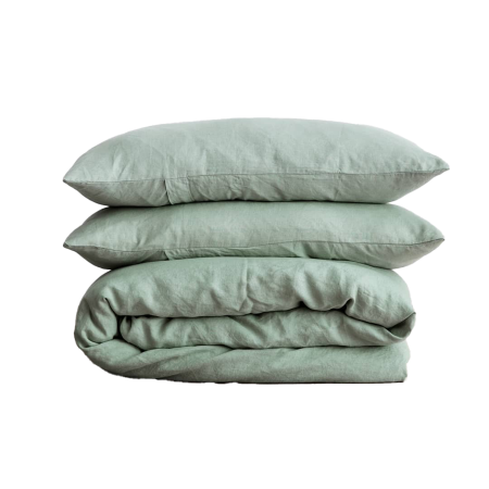  sage linen duvet cover set cultiver