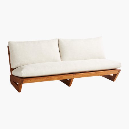  teak loveseat