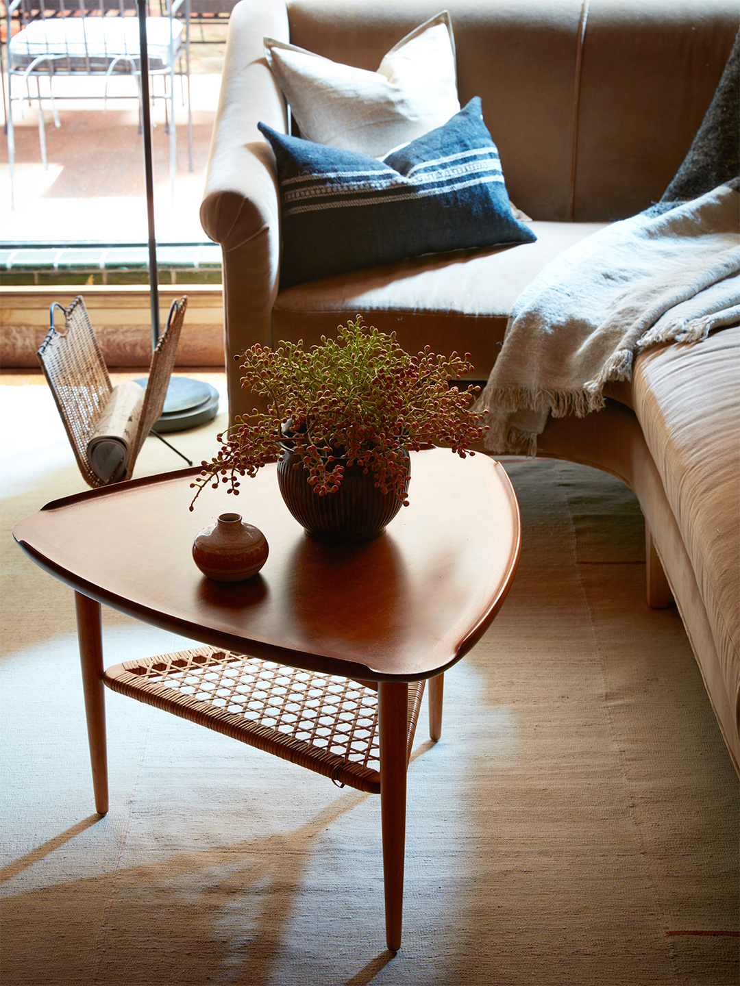 teak coffee table