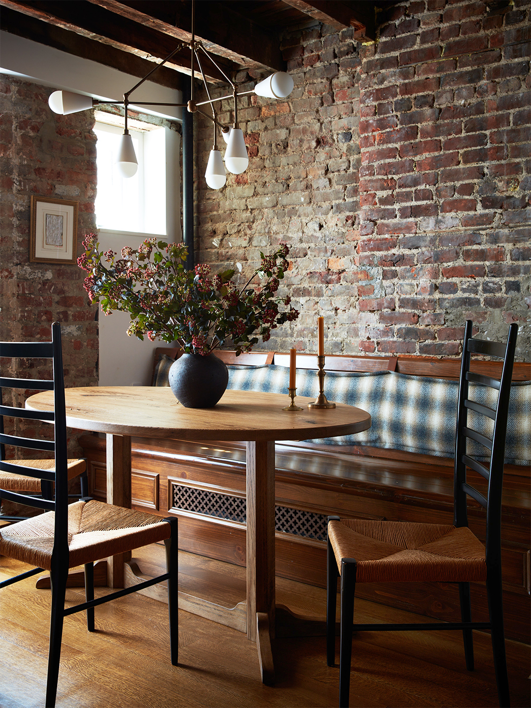 wood dining bench