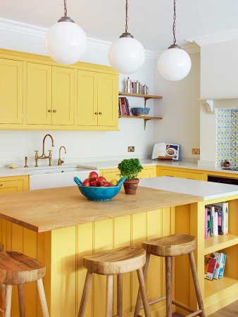 yellow kitchen