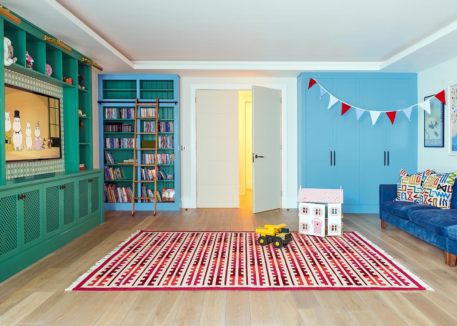 large basement playroom