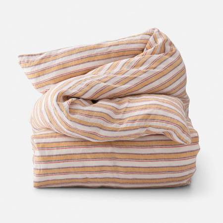 Market Stripe Linen Duvet Cover