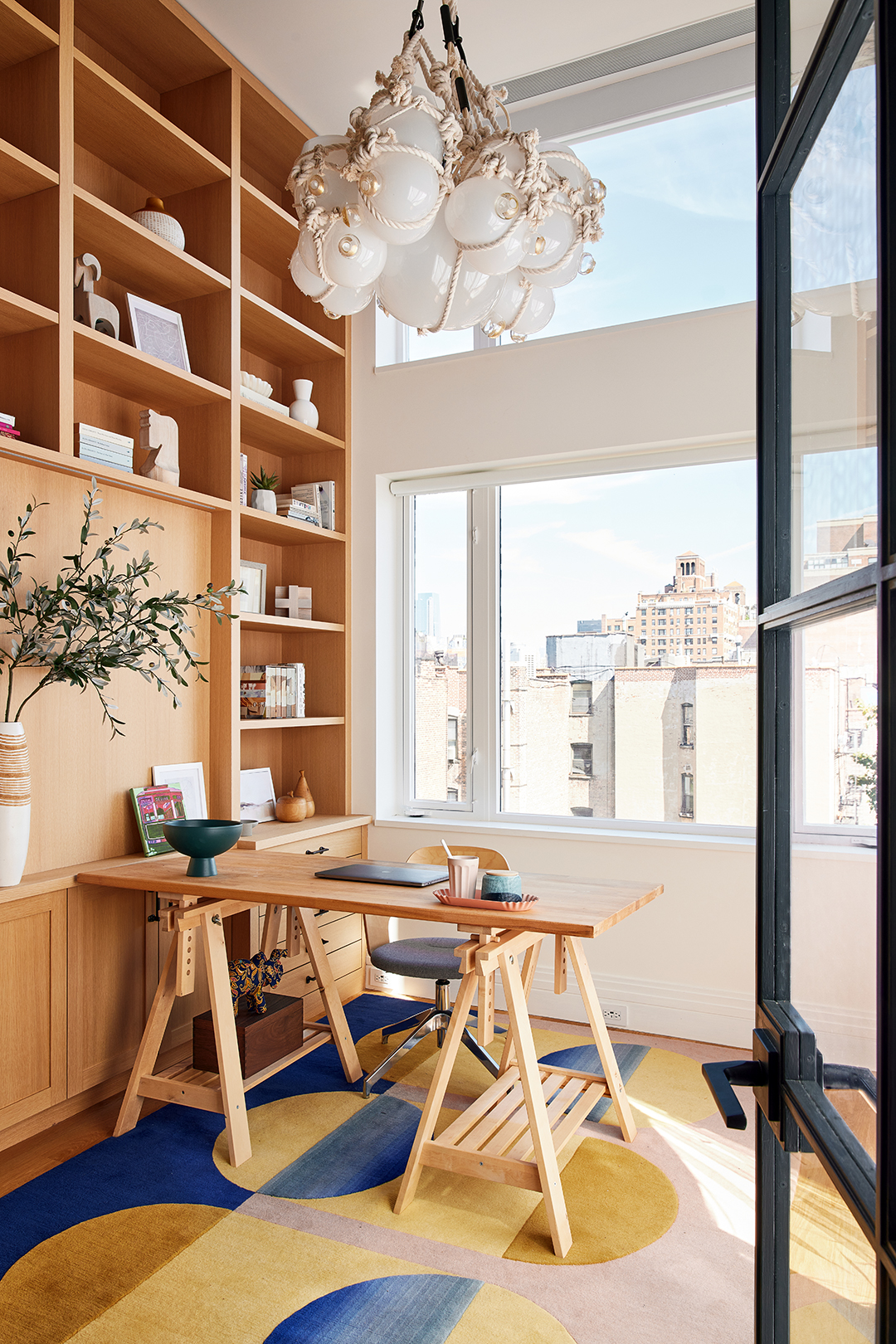 wood office shelves