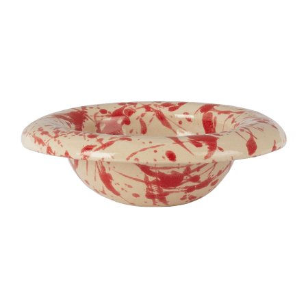  Bombac Bowl Red Splatter Paint