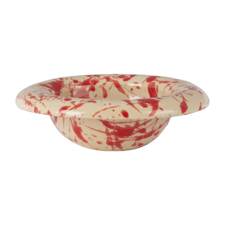  Bombac Bowl Red Splatter Paint