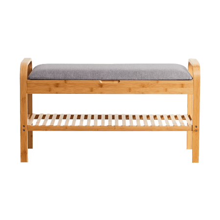  Upholstered bamboo storage bench from Urban Outfitters