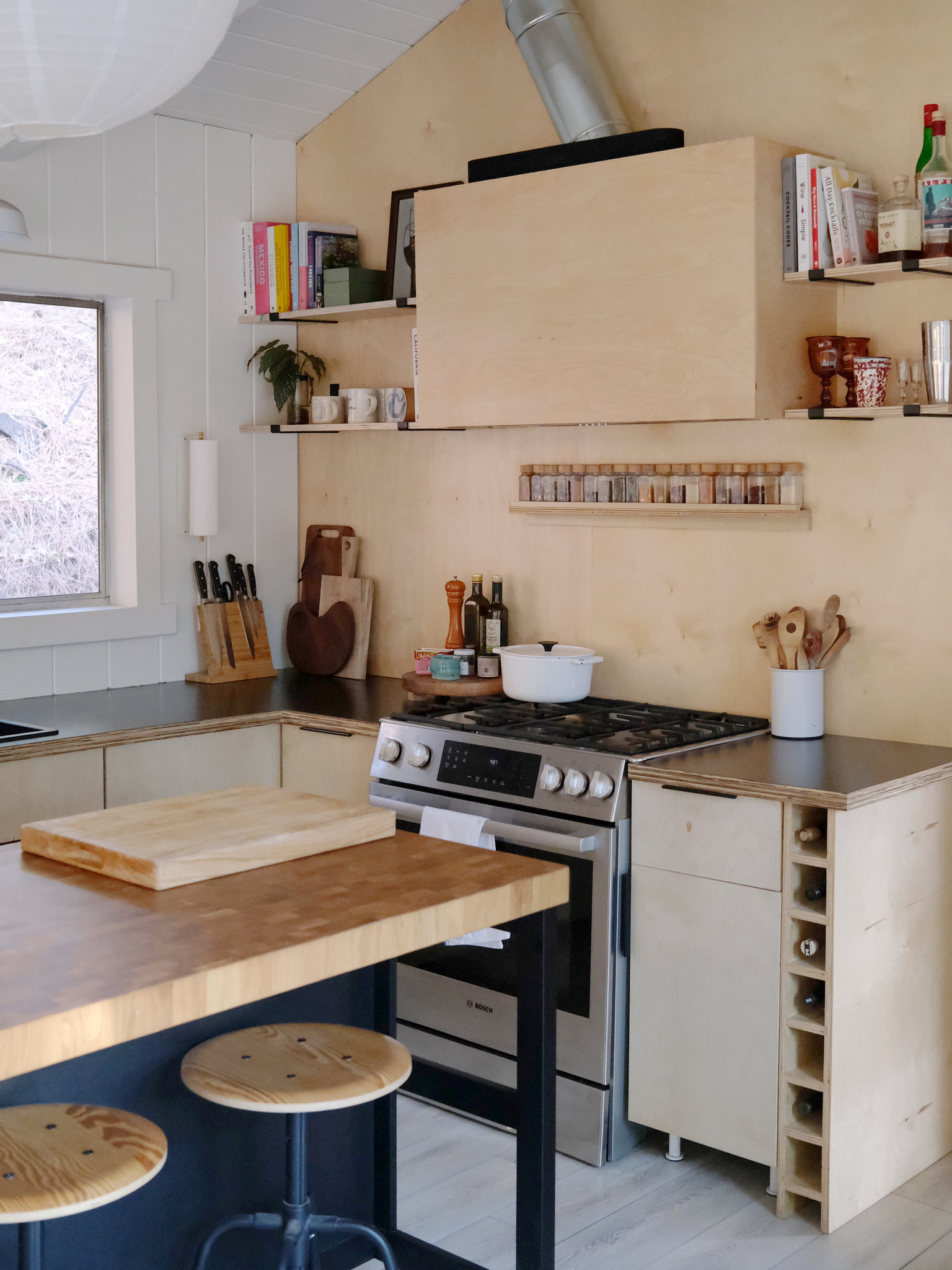 plywood kitchen