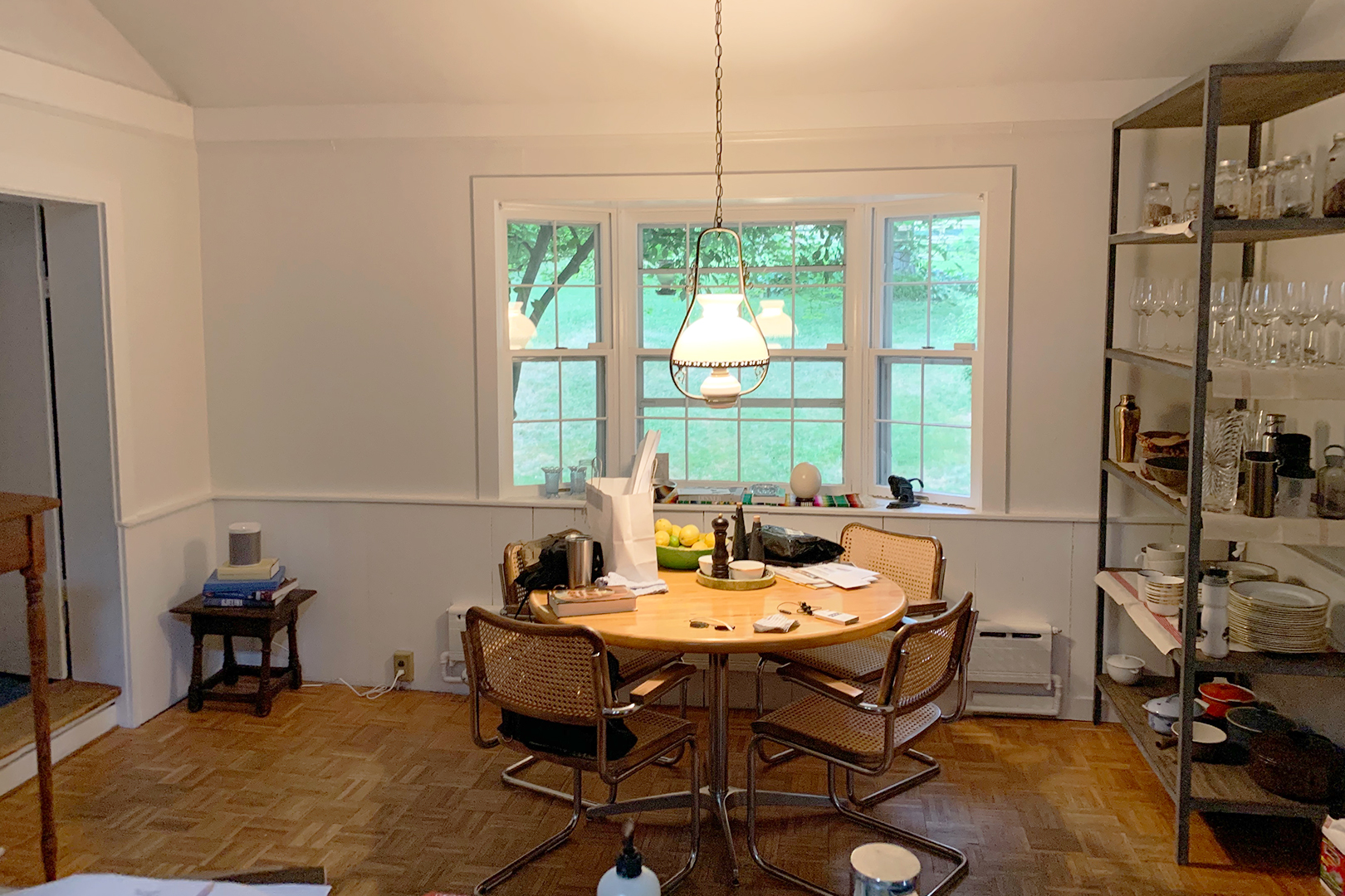 Before image of dining room nook