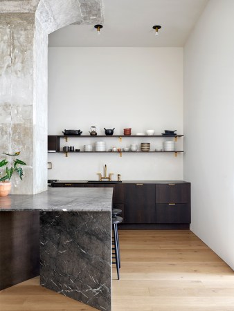 corner of kitchen island