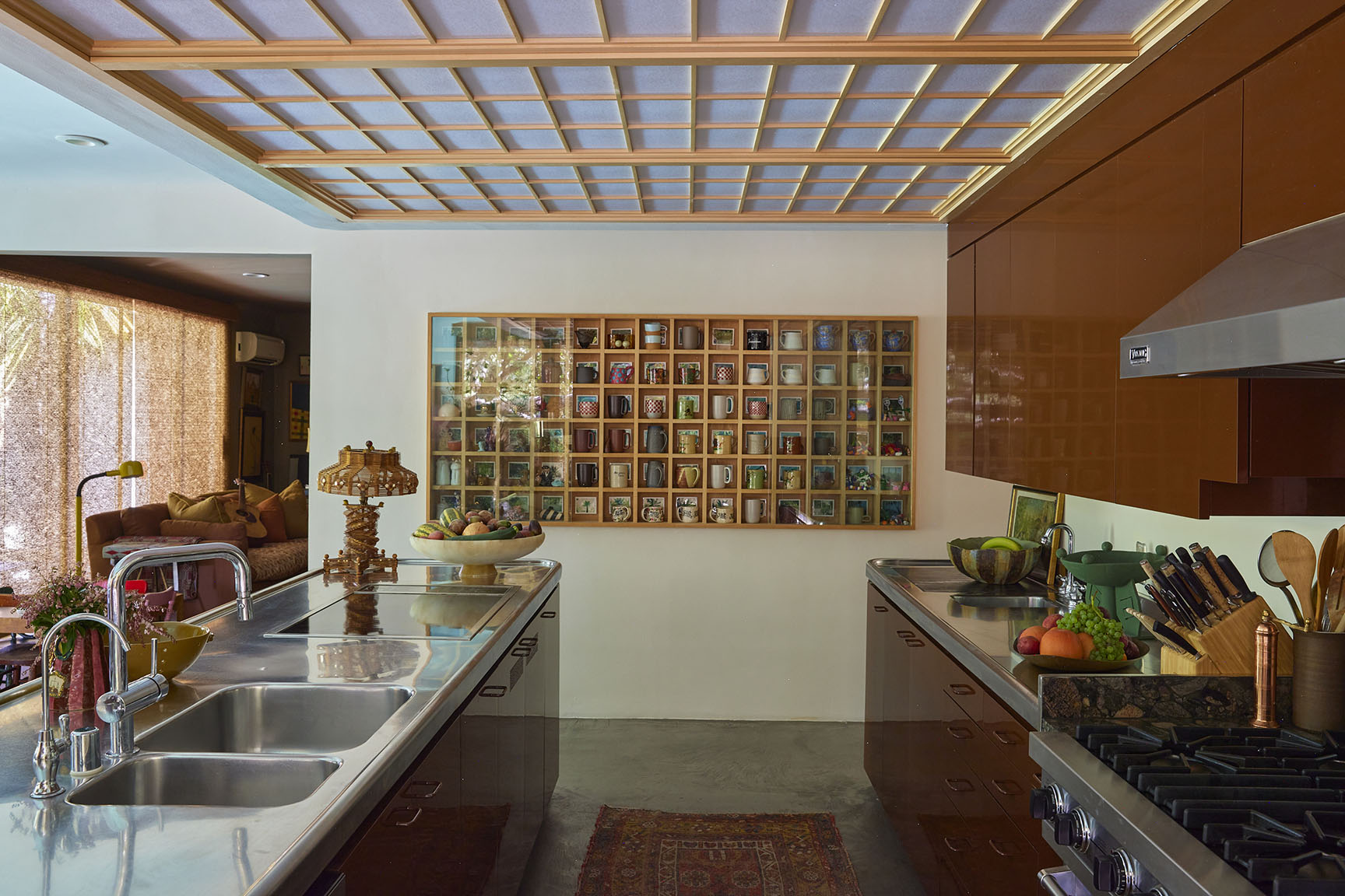 view of kitchen facing mug wall