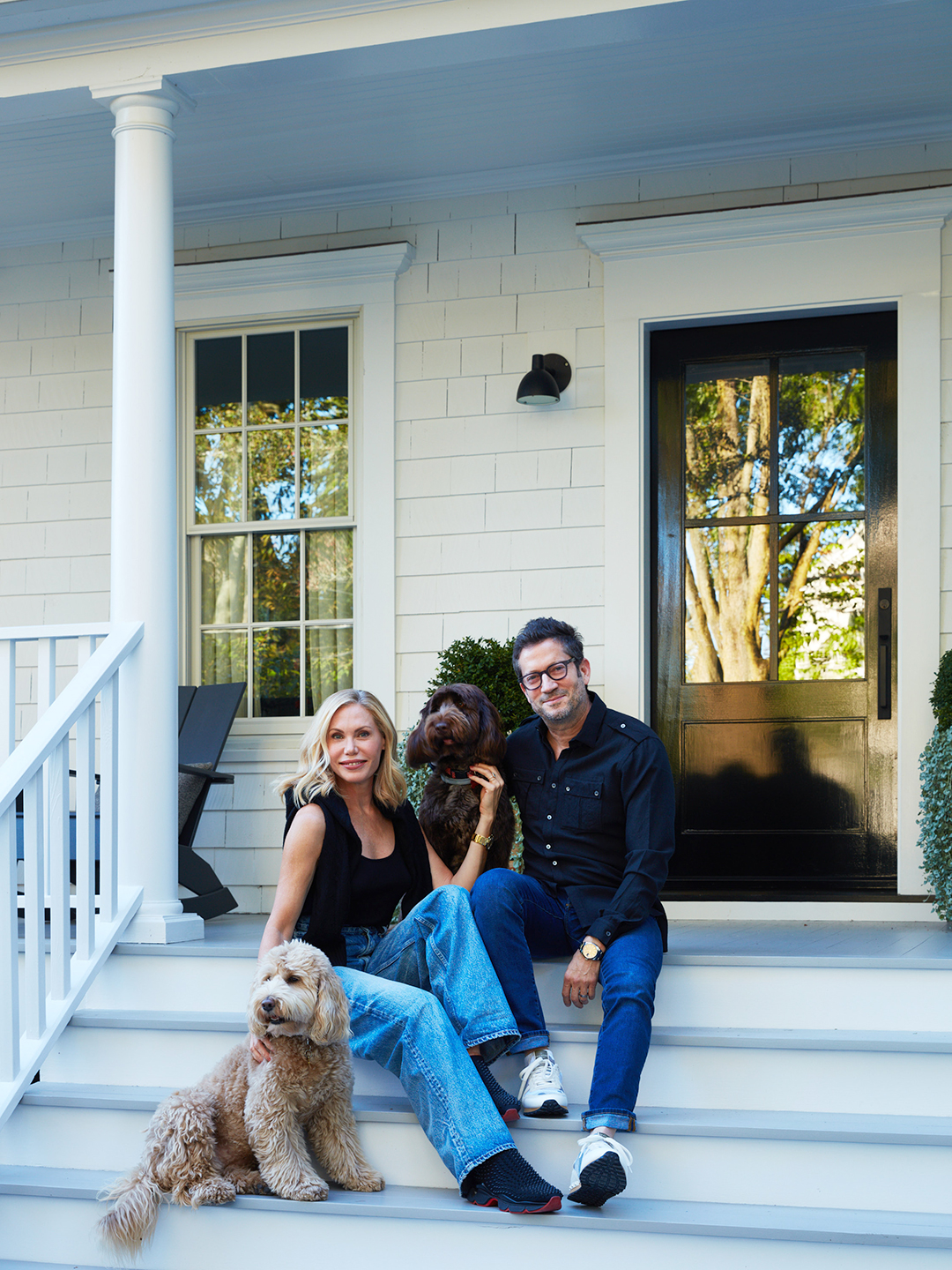 couple on stoop