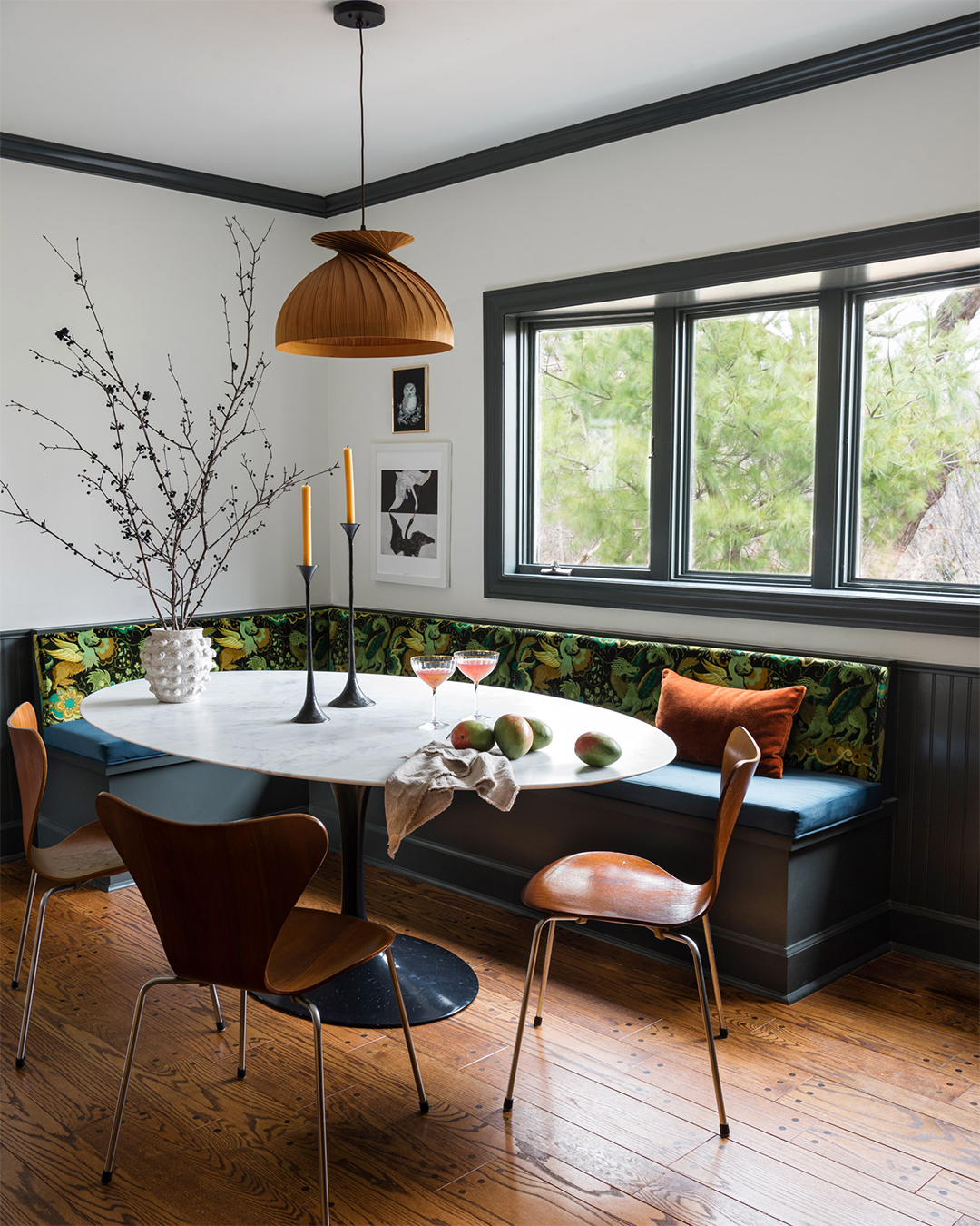 banquette dining area