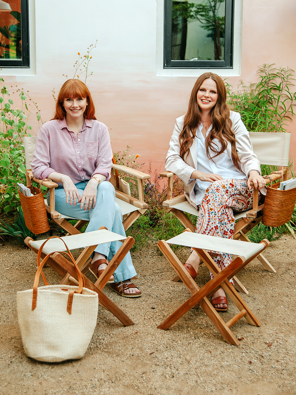 two people sitting in chairs