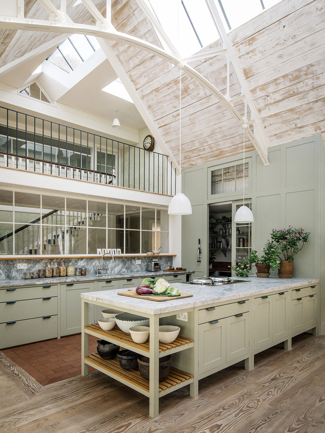 sage green kitchen