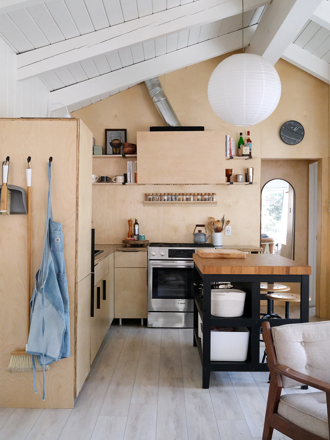 plywood kitchen