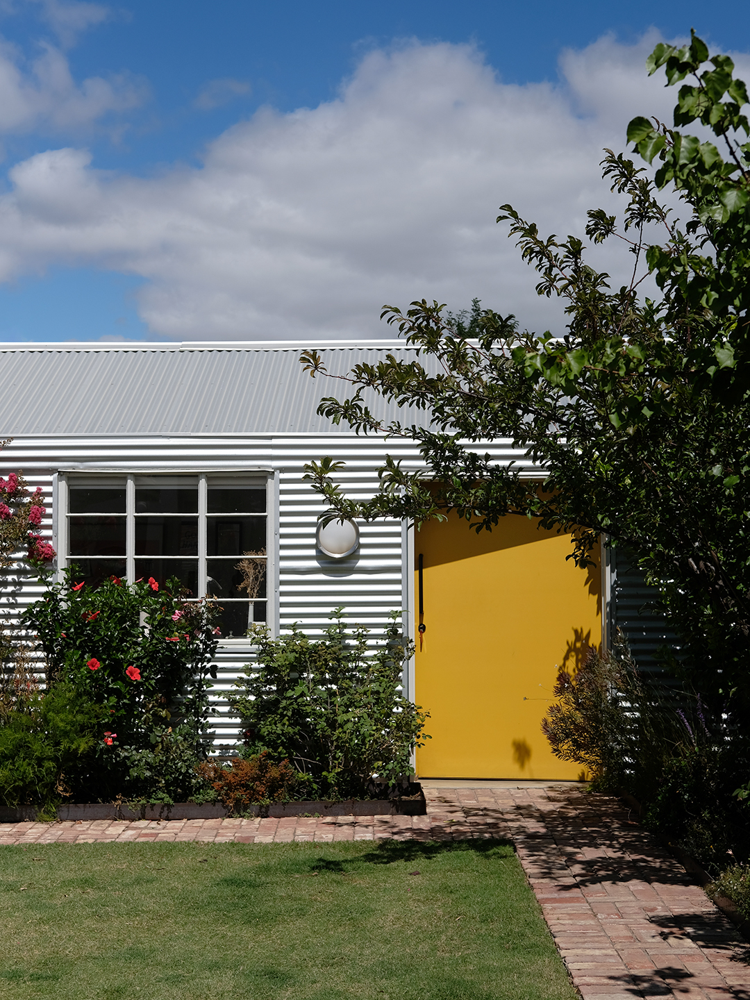 yellow front door