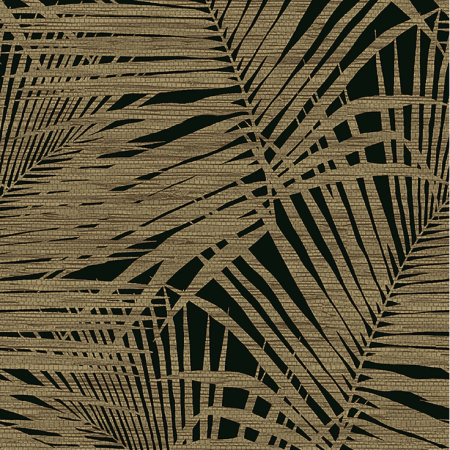  Tommy Bahama Shadow Palms Peel-and-Stick Wallpaper in Noir by P/K Lifestyles