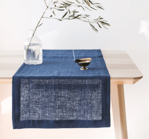  blue table runner