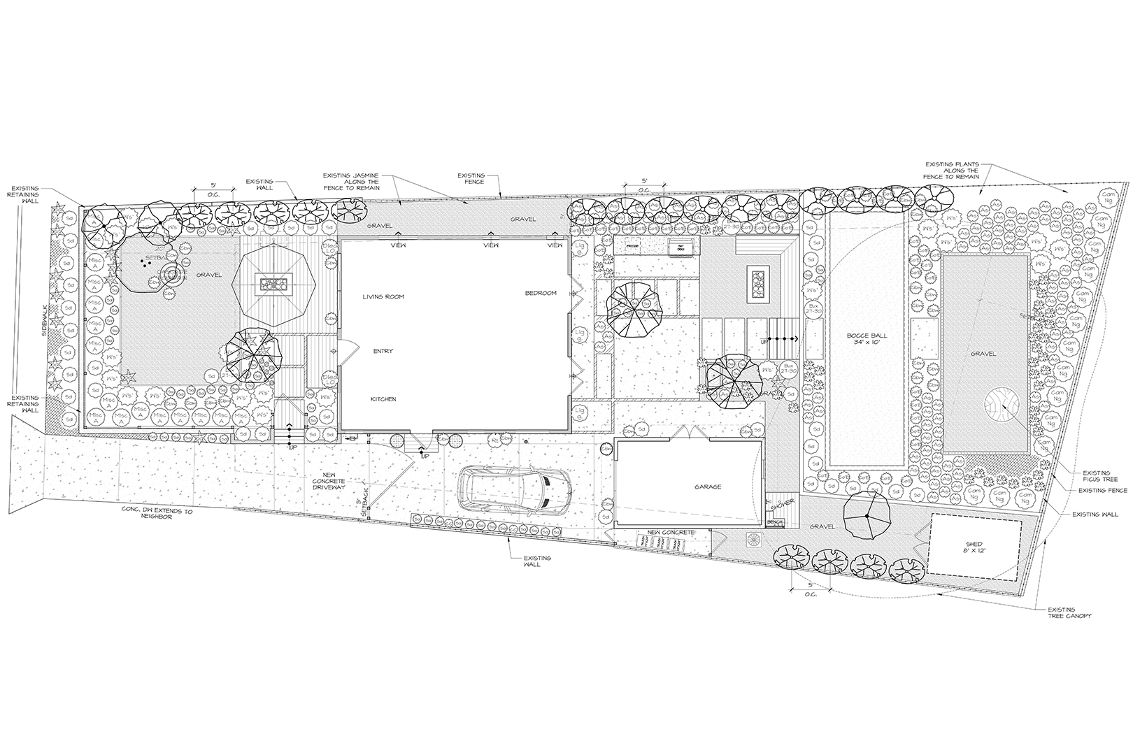 plans of a yard reno