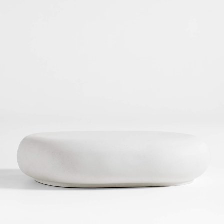  white concrete coffee table