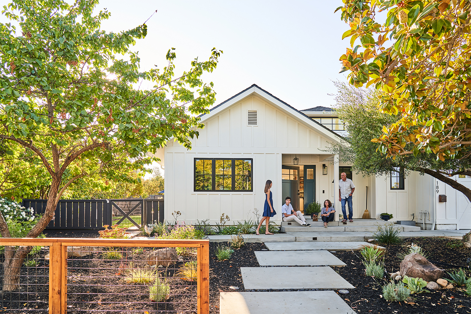 house with pavers